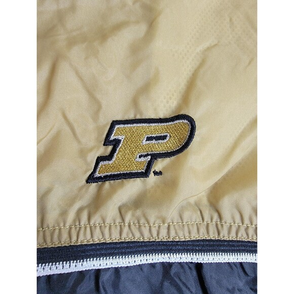 Purdue Boilermakers Jacket Mens Medium Gold Black NCAA Basketball Starter Hooded - Picture 5 of 16